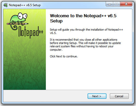 Notepad++ welcome message Notepad++ welcome message