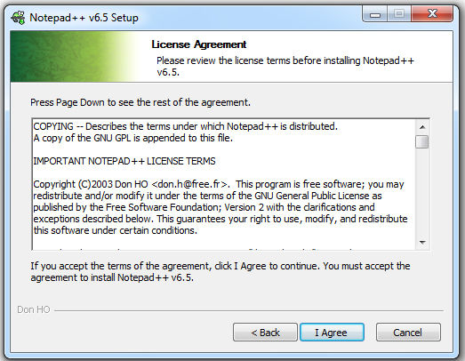Notepad++ License Agreement Notepad++ License Agreement