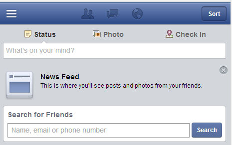 Facebook login form Facebook auto login