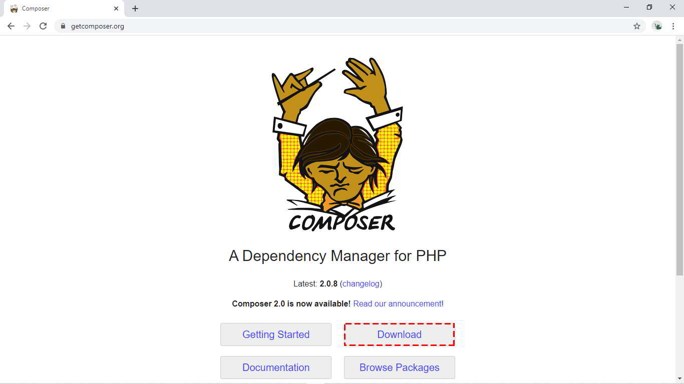 Composer homepage
