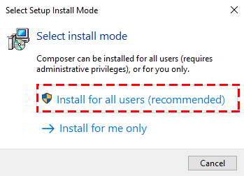 Install composer for all users 4 composer installer all users