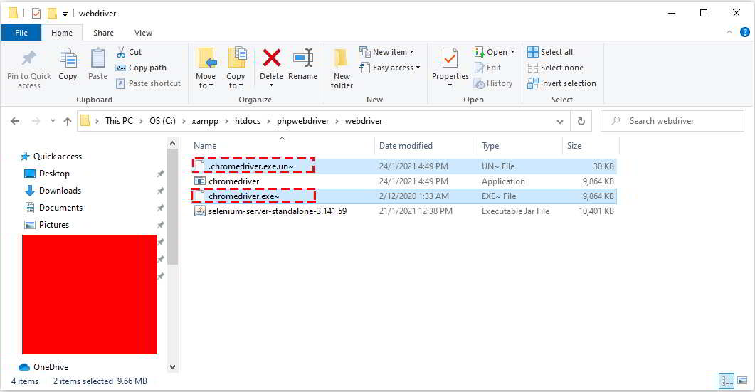 chromedriver delete files 15 chromedriver delete files